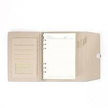 6공 업무용 A5 다이어리 가죽 자석 육공다이어리 회사 각인 인쇄 네이비