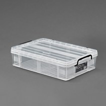 코멕스 정리의신 네오박스 270 27L 플라스틱 리빙박스 침대밑수납장 옷장안 플라스틱수납장 레고 장난감 펜트리, 3개