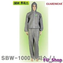 ForU546 가드웨어 작업복 투피스 L 회색 일반형 24개 접착 윤활 공구 산업안전