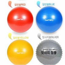 짐볼 스트레칭 요가 필라테스 공 운동기구 밸런스볼, 옵션_실버(마사지볼)