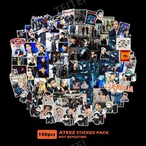 1+1 케이팝 스타 스티커 아이브 블랙핑크 BTS 트와이스 잇지 세븐틴 kpop, ATEEZ  100 장