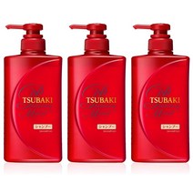 Shiseido Tsubaki Premium Moist Shampoo 일본 시세이도 쯔바키 프리미엄 모이스트 수분 샴푸 490ml 3통, 한세트(3통)