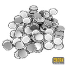 병뚜껑 은색 100개 약3.2cm 금속공예 만들기 재료