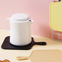 예쁜 북유럽 실리콘 냄비받침 냄비받침대 주전자받침 그릇 컵 받침대, (블랙), 1개