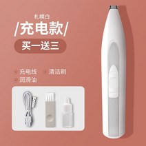 고양이 강아지 이발기 발 미니 애완 동물 미용 전기, 이발기 충전식-흰색