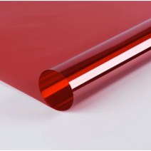 빨간셀로판지 셀로판지 무지개 홀로그램, 레드개, 100x100cm