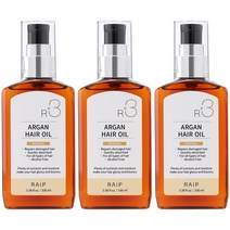 라입 R3 아르간헤어오일 헤어에센스 헤어오일, 100ml, 3개