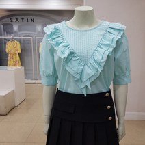 [샤틴] 프릴 면 블라우스 (s212n204)