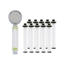 [천삼백케이] [이온폴리스] 샤워플러스 아쿠아듀오 SF-580 샤워기 녹물제거 호환필터 10개, 단품