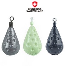 몽크로스 딤플 야광 봉돌 물방울 싱커 쭈꾸미 갑오징어 문어 한치 채비, 납 딤플봉돌 물방울, 10호(6개입), 1개