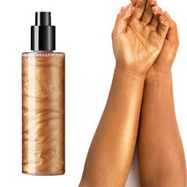 일본화장품 직구 골드 핑크 리퀴드 페이스 바디 하이라이터|리퀴드 하이라이터 쉬머 보습