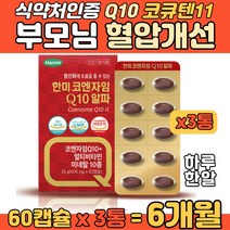 코큐텐11 부모님 혈행 콜레스테롤 개선 코큐 Q10 정 비오틴 판토텐산 나이아신 엽산 멀티비타민 아연 셀렌 크롬 식물성 미니캡슐 노년 어머니 아버지 혈관관리 면역력 개선 영양제