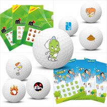 카시야 골프공 전사스티커 매직터치 볼스티커, 01-볼스티커 매직터치_02.사과