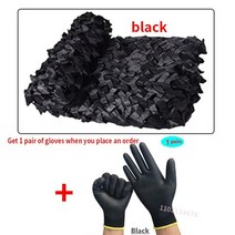 헥사타프모기장 터널형 풀 옥타 라운지 타프 쉘터 강화 군사 camo net 사냥 camo net car tent 전망대 그늘 net white camo true blue, 검은색, 3mx4m