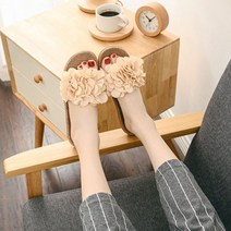 SMJ 여성 거실화, 아이보리, 1개