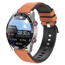 스마트 워치 2022 새로운 ECG + PPG 스마트 워치 남자 레이저 건강 혈압 피트니스 스포츠 시계 방수 Smartw, 04 belt orange