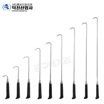 덕진 가마니갈퀴 갈고리 갈구리 생선 얼음 정육 짐 운반 맨홀 마대갈구리 갈쿠리 국산, 53cm