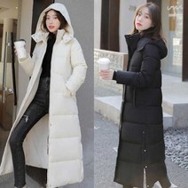 [알티피아] 여자 20대 30대 직장인 후드 롱패딩 보세 점퍼 패딩