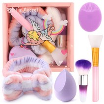 브러쉬 메이크업 세트 쉐딩뷰티 스킨 케어 세트 워시 페이스 실리콘 스몰 문어 페이셜 클렌징 브러쉬 엑스, 06 Set 3