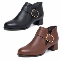 [허시파피] NC경산 여성 양가죽 앵글 부띠 부츠 4cm FK423-FK424_NC