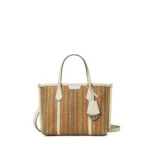 토리버치 페리 라피아 스트라이프 3칸 스몰 토트