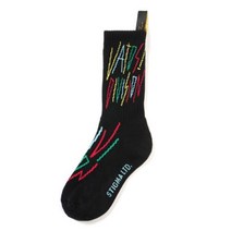 [천삼백케이] [스티그마] RAINBOW SKATE SOCKS BLACK