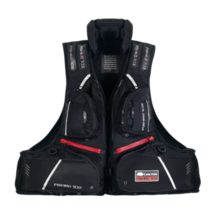 일본 시마노 shimano 가마가츠 Gamakatsu 야외 낚시 조끼 대형 부력 장비 바다 바위 구명, 20뉴TS블랙