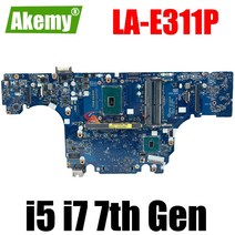 DELL Precision 7520 노트북 마더보드 i5 i7 7 세대 CPU 메인보드 0TMN2V LA-E311P, [06] CPU  E3-1535M