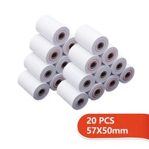 열전 사 44X30 57X30 57X50mm 열 영수증 용지 POS 금전 등록기 프린터 용 롤