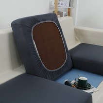 붙박이쇼파 미용실쇼파 병원쇼파 업소용 가구 탄성 보호 블랙 소파 좌석 쿠션 커버 애완 동물 어린이 세탁 가능 이동식 거실 케이스, dark grey+Lshaped