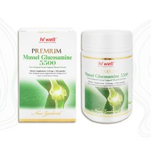 굿소일직구 hi-well 프리미엄 홍합 글루코사민 5500mg 180캡슐, 뉴질랜드 천연 초록입홍합 추출물 함유, 1개