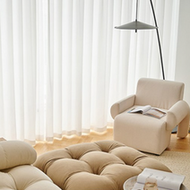 비침없는 두꺼운 커튼 더 도톰한 나비주름 차르르 쉬폰 커텐 거실 안방 스튜디오