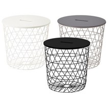 이케아 KVISTBRO 수납바구니 겸 사이드테이블, 그레이