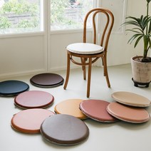 착한연구소 가죽 원형방석 카페 사무실 의자 벤치 인테리어 10COLOR