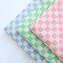 대폭 이중거즈 체스 6color C0, 옐로우