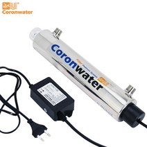 연수기 녹물제거 샤워기 필터 coronwater ss304 2gpm uv 살균기 소독, 12v, 세브-5345ph