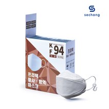 [프리텍] KF94 황사방역 마스크 대형 화이트 50매/100매, 50매