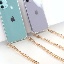 도도앤뉴 핸드폰 스트랩 골드 체인 스마트 폰걸이 줄, 진주체인