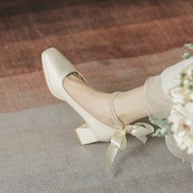 후아나야 여성용 펌프스힐 메리제인구두 여름샌들 가보시 미들힐 5cm