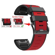 Garmin Descent G1 Solar Mk1 Mk2 Mk2i 시계대 스포츠 2 색 실리콘 방수 손목대 가민 Quick Fit 22mm 26mm 스트랩, Quick Fit 26mm, #4