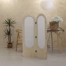 고야 폴리 자작나무 낮은 2단 파티션 (1200) 까페 사무실 칸막이 인테리어 가림막 가벽, 브라운