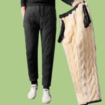 남성 겨울 방풍 방한 털 바지 배달 작업용 빅사이즈 패딩 팬츠