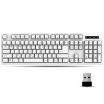 큐센 SEM-DT45 Plus 무선 키보드 화이트 (USB 키스킨포함), 1개, 선택하세요