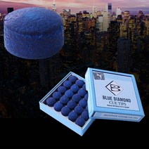 당구연습 브런즈윅 당구 스누커 블루 다이아몬드 큐 팁 11mm m 경도 40, 1개
