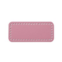 핸드백 하단 셰이퍼 핸드 메이드 하단 단색 DIY 크로 셰 뜨개질 가방 액세서리, 분홍색