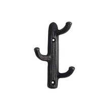 행거 옷걸이 선인장 수납 정리 주물 3구 짙은밤색 골드, 상세페이지 참조