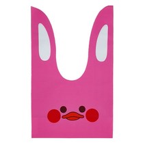 [대도지물] 비닐봉투(동물봉투-오리 분홍색)1pack=50ea, 2호