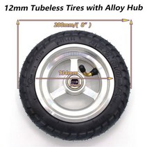 전동킥보드 8x2.00-5 튜브리스 타이어 8X2.00-5 휠 허브 Kugoo S3 S2 S1 C3 전기 스쿠터 2.10-5, M12 Bearing, M12 Bearing