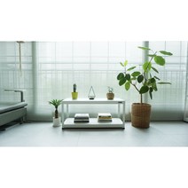 슈랙엣홈 무볼트 조립식앵글선반 2단 블랙 화이트 스탠드선반, 선반 2단600 화이트/400x400 (WxD)