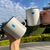 무배 블루보틀 화이트 트래블 머그컵 350ml, 흰색